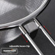 Premium Stainless Steel Fine Mesh Net Food Strainer Colander Small Size Food Drainer With Handle With Fixing Clip Rinse Fry Steam Or Cook Vegetables & Pasta (5.51" W X 8.66" L)