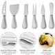 4Piece Cheese Knives Set Mini Steel Stainless Cheese Knife Set For Charcuterie Ancheese Spread Perfect For Cheese Slicer And Butter Cutter (Silver -4Pcs)