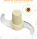 Dlc-001Txb For Cuisinart Stainless Steel Chopping Blade Dfp-14 Dfp-14Bchn Dfp-14Bcn Dfp-14Bcnr