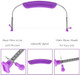 Adjustable Cake Levcake Cutter Slicer Leveler 9 Different Height Premium Food Grade Stainless Steel Double Wires Cake Cutter/Slicer/Adjustable Cake Leveler For Leveling And Molding (Purple)