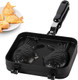 2 Sided Fish Shape Less Steel Waffle Iron Cake Pan Electric Sandwich Paninis Bakeware Waffle Cake Maker Pan For Home Use