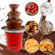 Mini Chocolate Fountain Machine Electric Chocolate Fondue Fountain Machine For Parties For Candy Butter Cheese Red