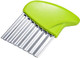 Green Stainless Steel Potato Crinkle Blade Slicer Crinkle Wavy Chopper Cutter Carrot Chip Vegetable French Fry Slicer (1 Piece)