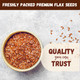 SownandGrown Premium Brown Whole Raw Flax Seeds  2lb 32oz Rich in Fiber Omega 3 Fatty Acids Great for Baking Salads Smoothies and Protein Balls Premium Flaxseeds