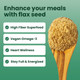 Sanar Naturals Ground Flax Seed 8 oz  Great Source of Omega 3 6 9 Dietary Fibers Lignans and Protein