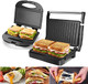 Aigostar Sandwich Maker With Non-Stick Deep Grid Surface For Egg Ham Steaks Panini Press Grill Sandwich Maker Double-Sided Heating Sandwich Press Indicator Light Locking Lid Cool Touch Handle Aigostar Sandwich Maker With Non-Stick Deep Grid Surface For Egg Ham Steaks Panini Press Grill Sandwich Maker Double-Sided Heating Sandwich Press Indicator Light Locking Lid Cool Touch Handle