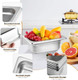 4 Pack 1/9 Size 2 1/2 Inch Deep Steem Tabel Pans Nsf Commercial 18/8 Stainless Steel Anti-Jam Steam Pan Catering Food Pan For RestaurantHotel