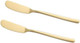 4 Pcs Stainless Steel Butter And Cheese Spreader Knife Set Ergonomic Design For Easy Spreading Ideal For Jam Butter And Cheese On Charcuterie Boards Gold Finish