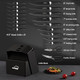Knife Set Amorston 21 Pcs Knife Sets For Kitchen With Block Dishwasher Safe Kitchen Knife Set With Built-In Sharpener German Stainless Steel Black Knife Block Set