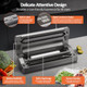 Vacuum Sealer Machine 90Kpa 120W Wide Seal All-In-1 Powerful Food Storage Build-In Cutter Bags Storage Digital Countdown Display 2 Bag Rolls And 5Pcs Pre-Cut Bags (Gray Wood)