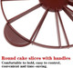 Aylifu Cake Portion Marker Cheesecake Cutter 10/12 Slice Double Sided Cake Cutter Slicer With Handle For Pastry Baking (Brown 26.8Cm/10.6Inch Diameter) Aylifu Cake Portion Marker Cheesecake Cutter 10/12 Slice Double Sided Cake Cutter Slicer With Handle For Pastry Baking (Brown 26.8Cm/10.6Inch Diameter)