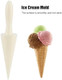 4Pcs Cone Roller Pizzelle Roller Krumkake Cone Ice Cream Cone Mold Roller Pizzelle Roller Cone Pastry Ice Cream Cone Mold Mini Waffle Cones Pastry Decorating Baking Tool