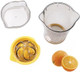 Hand Citrus Juicer 600Ml (20 Ounces) Capacity Manual Lemon SqueezerOrange And Lime Squeezer And Reamer Kitchen Gadget(Yellow + Grey)