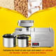 Cgoldenwall 1500W Commercial Oil Press Machine Oil Extractor Expeller With Intelligent Temperature Controller/Industrial Motor/All Stainless Steel/Ce (110V Us Plug)
