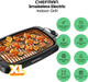 Chefman Smokeless Indoor Electric Grill Copper Extra Large Nonstick Table Top Grill For Indoor Grilling And Bbq With Adjustable Temperature Control Nonstick Dishwasher-Safe Parts 9" X 15" Chefman Smokeless Indoor Electric Grill Copper Extra Large Nonstick Table Top Grill For Indoor Grilling And Bbq With Adjustable Temperature Control Nonstick Dishwasher-Safe Parts 9" X 15"
