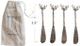 Creative Co-Op Reindeer Handle Canape Knives Silver Set Of 4
