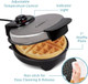 Belgian Waffle Maker- Non-Stick 7" Waffler Iron W Adjustable Browning Control Electric Baker Makes Thick Fluffy Waffles- Kitchen Essential For Breakfast Morning Or Brunch Housewarming Supplies