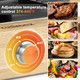 Indoor Grill Cusimax Raclette Table Grill 1500W Electric Grill Korean Bbq Grill With 2 In 1 Reversible Non-Stick Plate/Wooden Base Party Grill With 8 Trays & Wooden Spatulas Model