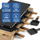 Indoor Grill Cusimax Raclette Table Grill 1500W Electric Grill Korean Bbq Grill With 2 In 1 Reversible Non-Stick Plate/Wooden Base Party Grill With 8 Trays & Wooden Spatulas Model Indoor Grill Cusimax Raclette Table Grill 1500W Electric Grill Korean Bbq Grill With 2 In 1 Reversible Non-Stick Plate/Wooden Base Party Grill With 8 Trays & Wooden Spatulas Model