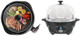 Elite Gourmet 11" Electric Indoor Grill 7-Egg Cooker Poacher Omelet Maker Bundle