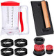 Breakfast Kit For Blackstone Grill 7 Piece Griddle Accessories Set - Including Pancake Batter Dispenser Bacon Press Egg Rings Hamburger Press Patty Maker