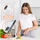 Lemon Zester Tool 4-In-1 With Channel Knife Grater Peeler & Stripper Stainless Steel Citrus Zester For Kitchen Cheese Vegetables Dishwasher Safe