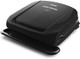 George Foreman 4-Serving Removable Plate Electric Grill And Panini Press George Tough Non-Stick Coating Drip Tray Catches Grease Black