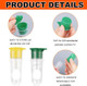 2Pcs Screw Top Lemon Squeezer Manual Juicer Hand Press With Built-In Filter Citrus Lime Orange Handheld Squeezer For Drinks Cooking Cocktails (Yellow Green)