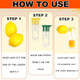 2Pcs Screw Top Lemon Squeezer Manual Juicer Hand Press With Built-In Filter Citrus Lime Orange Handheld Squeezer For Drinks Cooking Cocktails (Yellow Green)