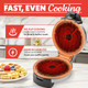 Gourmia Gwm468 Dual Pour Waffle Maker With Easy Pour Spout + Horizontal Pour Angled Cooking 5 Shade Settings And Indicator Lights - Recipe Book Included