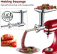 Gvode Meat Grinder Attachment For Kitchenaid Stand Mixer Meat Grinders Includes 4 Grinding Plates 3 Sausage Stuffer Tubes 2 Grinding Blades For Kitchenaid Mixer Attachments