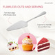Pie Server Spatula - Serrated Cake Spatula/Knife 2 In 1 - Cheesecake Tart & Cake Cutter And Server - Dessert & Pizza Server Of Stainless Steel Multifunctional 2 Pcs