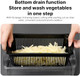 22 In 1 Vegetable Chopper With Container And Lid Manual Hand Veggie Chopper Self Cleaning Mini Chopper Food Processor For Onion Garlic Multifunctional Kitchen Dicer Chopper With Egg White Separator