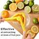 Lemon Squeezer Effective At Squeezing Out Juice Easy-To-Use Very Sturdy Lemon Juicer Lime Squeezer Citrus Juicers Lemon Juicer Squeezer To Squeeze Lemons Lime Citrus Orange(Yellow)