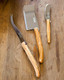 Genuine Jean Dubost Laguiole 3-Piece Cheese Knife Set Olivewood Genuine Jean Dubost Laguiole 3-Piece Cheese Knife Set Olivewood