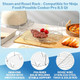 Steam And Roast Rack Compatible With Ninja Foodi Possible Cooker Pro 8.5 Qt Mc1000 Mc1001 Mc1010 Series Slow Cooker Crock Pot- 304 Stainless Steel Rack With Gloves & Oil Brush