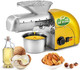 1800W Oil Press Machine Nut Seeds Oil Extractor Cold& Hot Press Machine (Temperature Control 32℉-572℉ Extended Rod 13-19Lbs/H Lower Noise For Coconut Cocoa Beans Avocado Amaranth Seed)