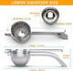 Large Lemon Squeezer Manual Juicers Stainless Steel Citrus Juicer All Size Fruits Can Squeeze Juice Large Yield Suitable For Lemons Oranges Pomegranates Grapes