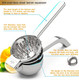 Large Lemon Squeezer Manual Juicers Stainless Steel Citrus Juicer All Size Fruits Can Squeeze Juice Large Yield Suitable For Lemons Oranges Pomegranates Grapes