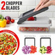 Mueller Vegetable Chopper Mandoline Slicer Food Veggie Chopper Cheese Grater Onion Vegetable Cutter With Container Dicer Kitchen Gadgets & Essentials White Sand/Grey