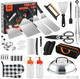 Griddle Accessory Tool Kit - 40Pcs Complete Flat Top Grill Accessories Set For Blackstone And Camp Chef Includes Enlarged Spatulas Scraper Burger Press And Carry Bag For Outdoor Bbq & Camping