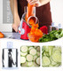 Ourokhome Rotary Cheese Grater Shredder And Pastry Dough Bench Scraper Knife With Vegetable Peeler And Cleaning Brush (Red)