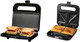 Ovente 750W Electric Panini Press Grill Gp0401B And Sandwich Maker Gps401B With Nonstick Plates Led Lights Cool Touch Handles