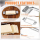304 Stainless Steel Multipurpose Slicer For Block Cheese Butter & Fruit - Handheld Kitchen Tool