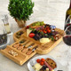 Picnic At Ascot Original Bamboo Cheese/Charcuterie Board With Cracker Groove & Drawer With Cheese Tools - Designed & Quality Checked In The Usa