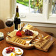Picnic At Ascot Original Bamboo Cheese/Charcuterie Board With Cracker Groove & Drawer With Cheese Tools - Designed & Quality Checked In The Usa Picnic At Ascot Original Bamboo Cheese/Charcuterie Board With Cracker Groove & Drawer With Cheese Tools - Designed & Quality Checked In The Usa