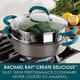 Rachael Ray Create Delicious Hard Anodized Aluminum Nonstick Steam Set 3-Quart Gray