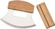 Alaskan Ulu Knife Mezzaluna Chopper- Effortlessly Chop Veggies With One Hand Includes Wooden Stand. Perfect Pizza Cutter And Salad Chopper. Ideal For Meat Herbs And Salads Alaskan Ulu Knife Mezzaluna Chopper- Effortlessly Chop Veggies With One Hand Includes Wooden Stand. Perfect Pizza Cutter And Salad Chopper. Ideal For Meat Herbs And Salads