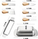 Stainless Steel Butter Dish With Lid Butter Cheese Storage BoxButter Slicer Cutter And Cheese Knife SetButter Dish Size Perfect For Butter StickMulti-Purpose Serving Food Dish Tray Kitchen Gadgets