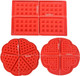 Waffle Molds 4 Cavities Heart Shaped And Square Waffle Silicone Mold Waffle Maker Baking Tray Mold For Waffle Cake Candy Chocolate(3 Pack) Waffle Molds 4 Cavities Heart Shaped And Square Waffle Silicone Mold Waffle Maker Baking Tray Mold For Waffle Cake Candy Chocolate(3 Pack)